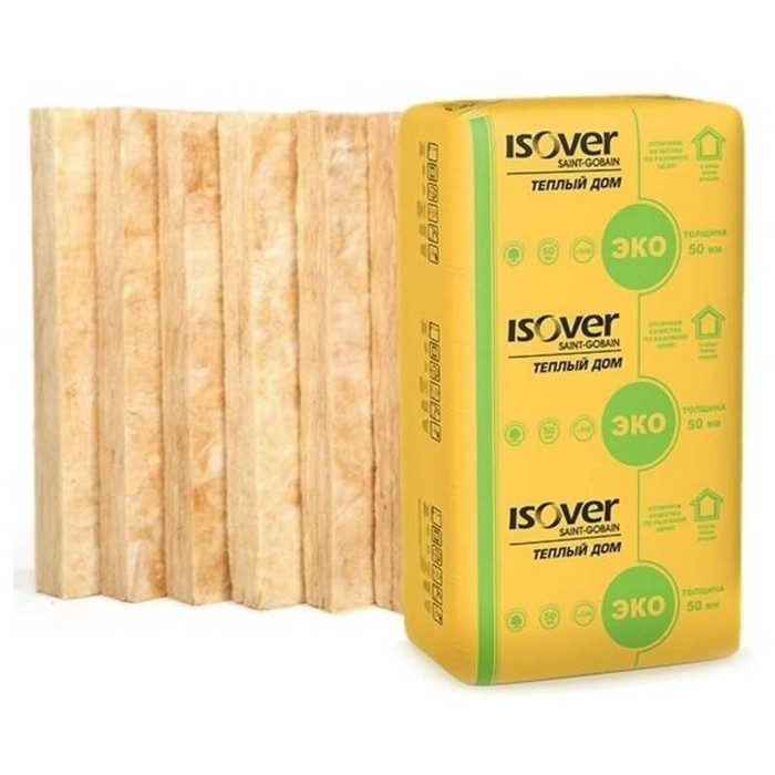 Утеплитель Isover Изовер Тёплый Дом Плита 50х610х1170 в Петергофе